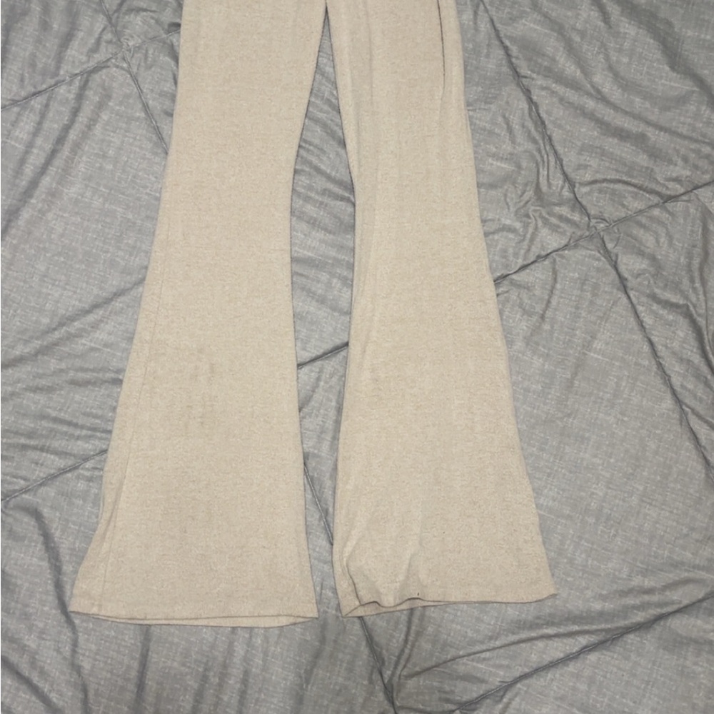 Small cream fold over pants